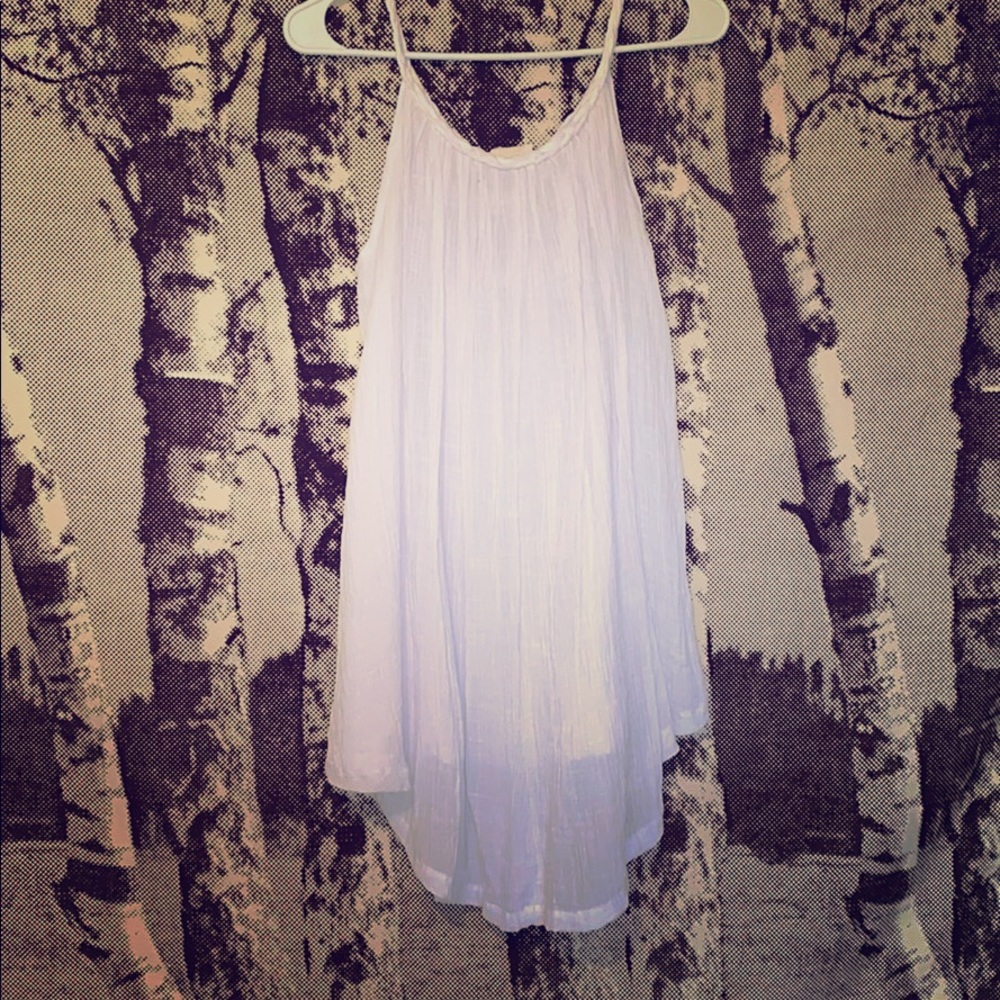 White flowy beachy tunic